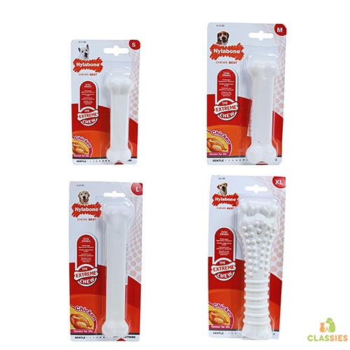 Nylabone Dura Chew Hard Biters normales Huhn