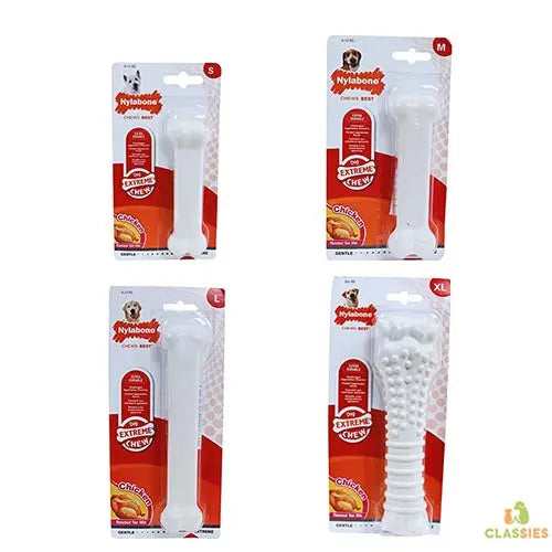Nylabone dura chew harde bijters regular kip Classies