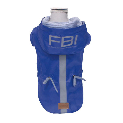 Croci - Hondenjas Regenjas - Vancouver FBI waterproof Rood - Blauw