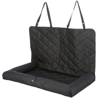 Trixie Hondenkussen Voor Autostoel - Dubbel - Zwart - 95X50X10 cm
