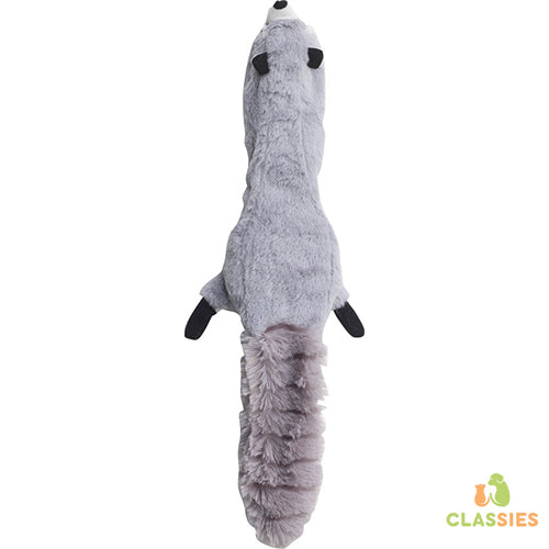 Skinneeez Plus Wasbeer - Hondenspeelgoed - Rubberlichaam in 2 delen - 38 cm