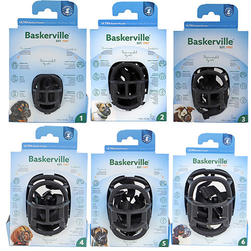 Company of Animals Baskerville Ultra Muzzle Muilkorf/Muilband - Verkrijgbaar in 6 maten Classies