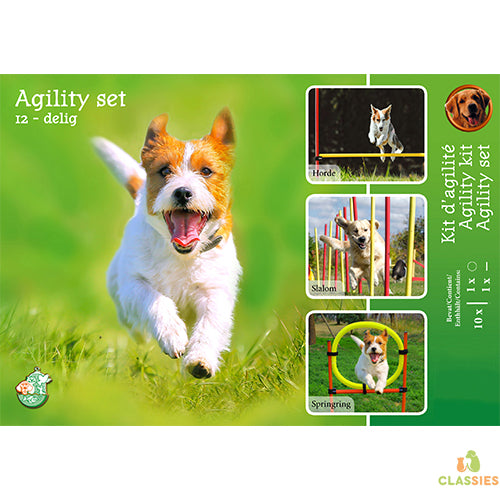 Agility-set 6x stok 1x springring en 1x agility-horde