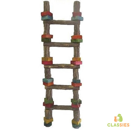 Toyzo - Échelle en bois à 5 marches - Longueur : 54 cm