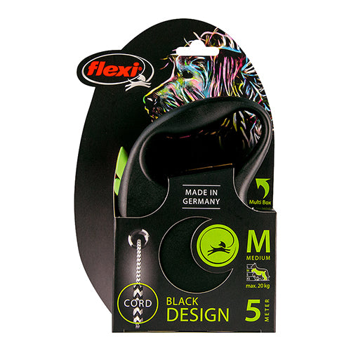 Flexi rollijn Black Design koord 5 meter