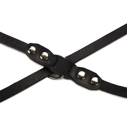Beeztees Connex Verstelbare Leren Hondenriem/ Dressuurlijn  Zwart - 200 cm x 12 mm.