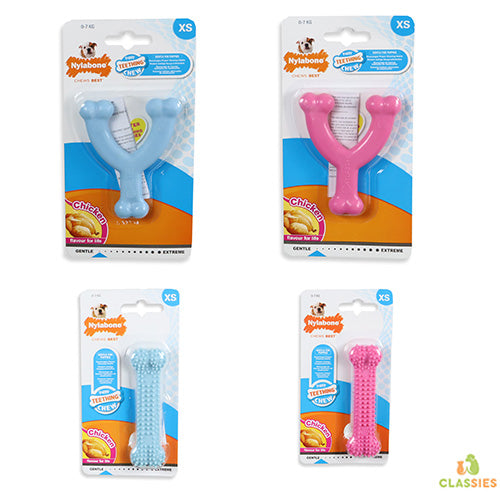 Nylabone Puppy wishbone dentaire ou os xs poulet