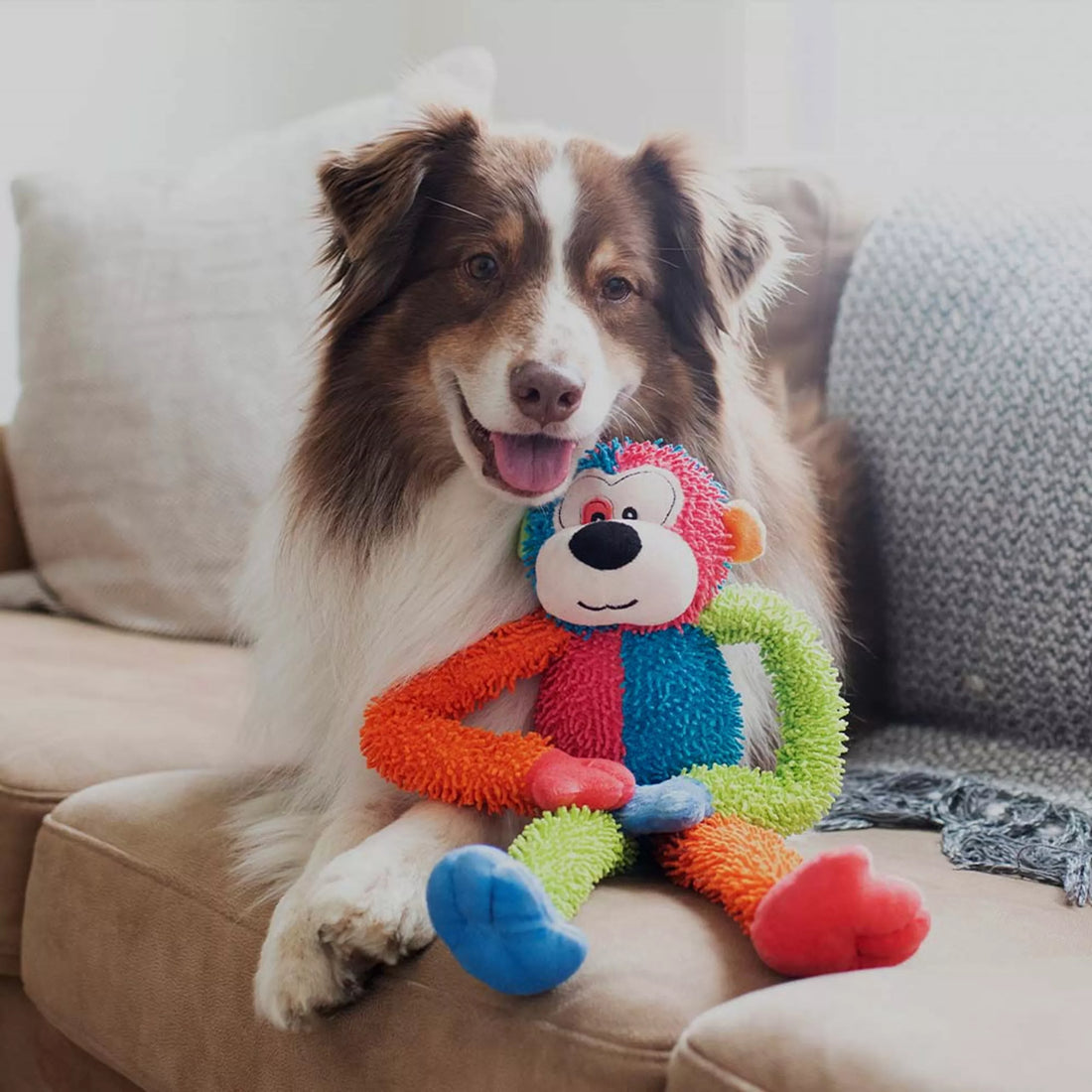 Multipet Multicrew monkey aap 45 cm met piep