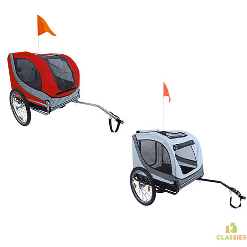 Boony Fietskar runner 2 rood - grijs tot 45 kg Classies