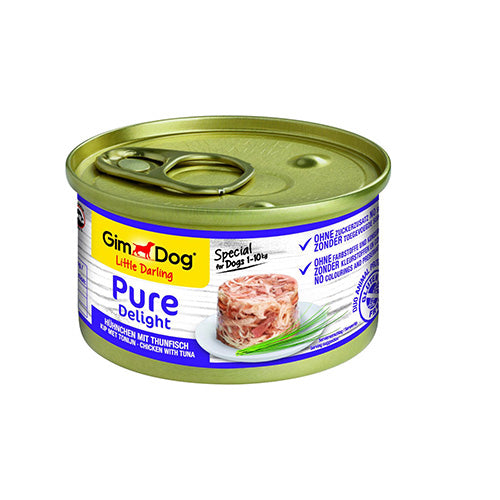 Gimdog pure delight kip met tonijn 85gr