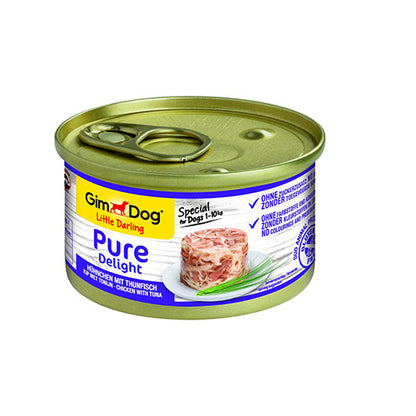 Gimdog pure delight kip met tonijn 85gr