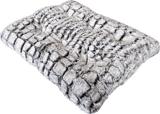 Coussin en peau de serpent Jack and Vanilla gris
