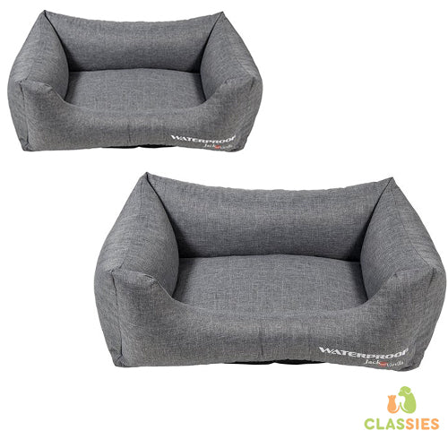 Jack and Vanilla Wasserdichtes Hundebett Grau S - M - L - XL