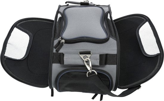 Trixie Vliegtuigtas Wings - Hondendraagtas - 46x28x23 cm Grijs Blauw