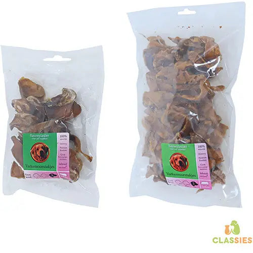 Boon Natuurlijke Snack Varken - Varkensoorstukjes verkrijgbaar in 200 of 425 gram Classies