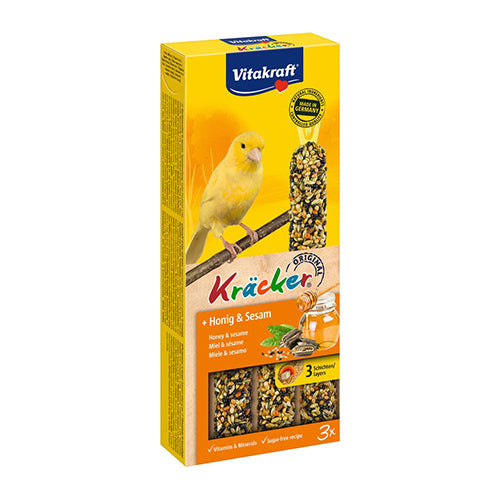 Vitakraft - Vogelsnack - honing/sesam kräcker kanarie - 3in1