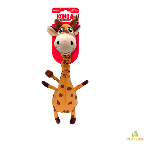 Kong - Shakers Bobz Giraffe mit Quietsche Braun