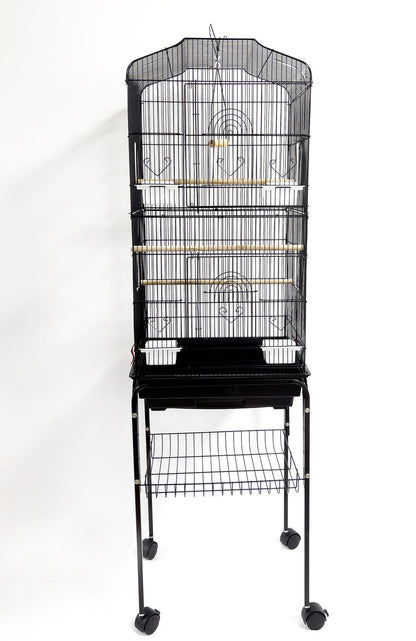 Peep vogelkooi op voet 46 x 36 x 154 cm
