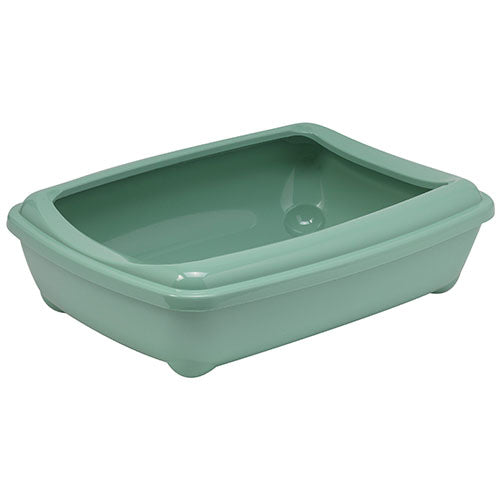 Moderna Open Kattenbak/ Kittenbak met Rand - Afmetingen: 42x31x13 cm -  Verkrijgbaar in 3 kleuren