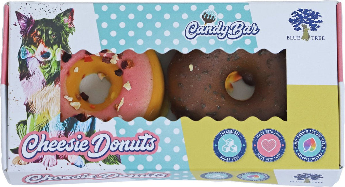 Hondensnack - Blue Tree Calciumrijke, Lactosevrije Cheesie Donut - 60 gram