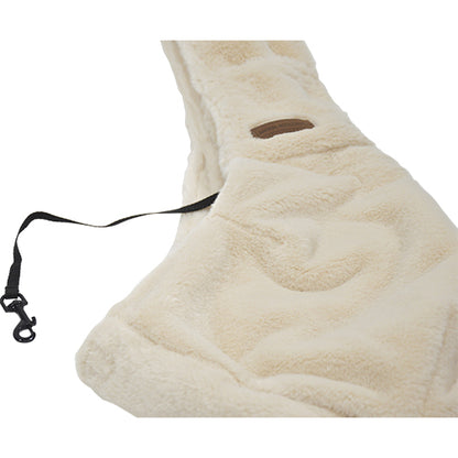 Animal Boulevard Champs-Elysees Slingbag/Draagtas voor Honden – Luxe Imitatiebont &amp; Veiligheidshaakje – Verkrijgbaar in 3 kleuren