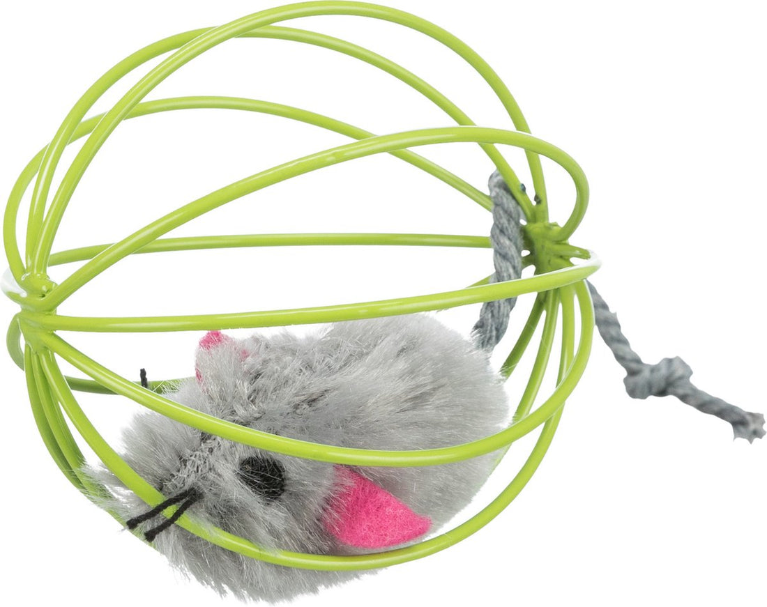 Speelgoed muis in bal 6 cm