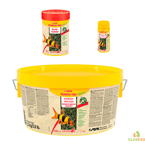 Sera visvoer Plankton tabs 50 - 100 ml - 1,3 kg