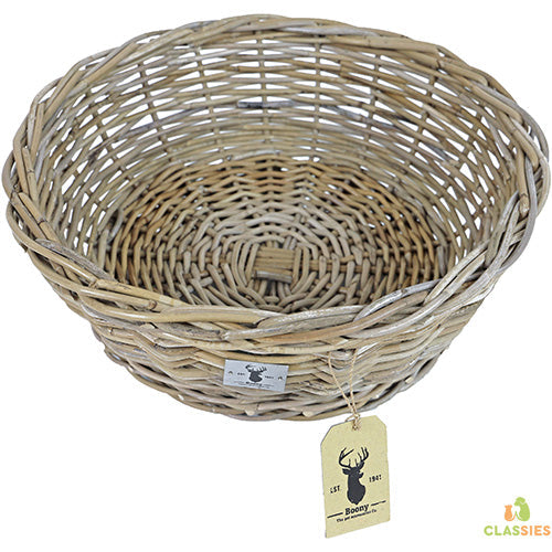 Boony ‘Est 1941’ rotan slaapmand rond, 48 cm Classies