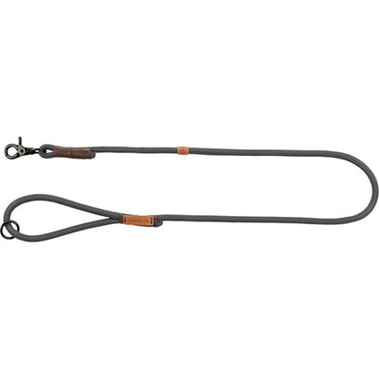Trixie hondenriem be nordic donkergrijs / bruin - 1,3 cm - 100 cm