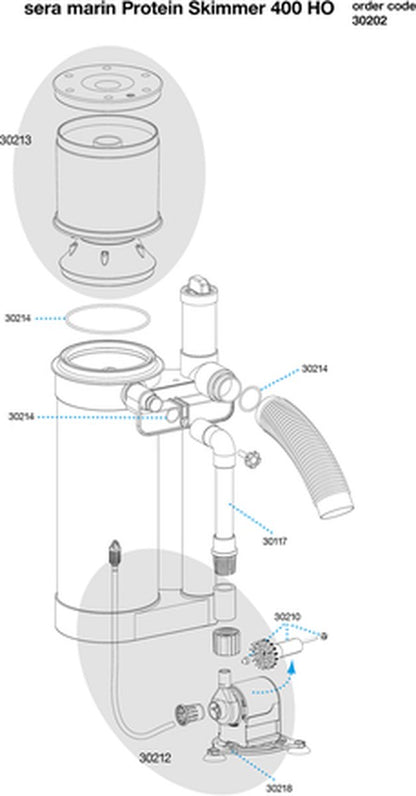 Sera  marin Protein Skimmer HO 400