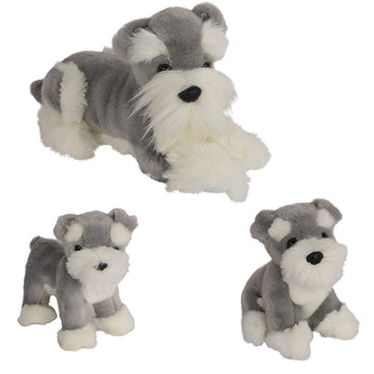 Boony Natural Decoration Pluche Schnauzer Peper en Zout - Verkrijgbaar in 3 varianten