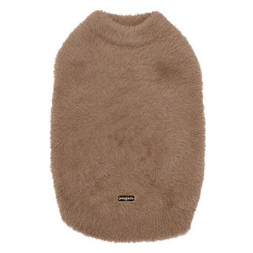Jack and Vanilla Dogwalk Sweater Plush Milano - Zachte Warme Hondentrui - Kleur: Taupe - Verkrijgbaar in 6 maten