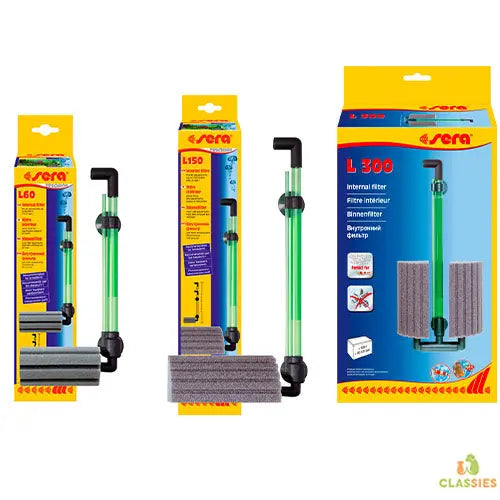sera Binnenfilter op lucht aangedreven 60 - 150 - 300 Classies
