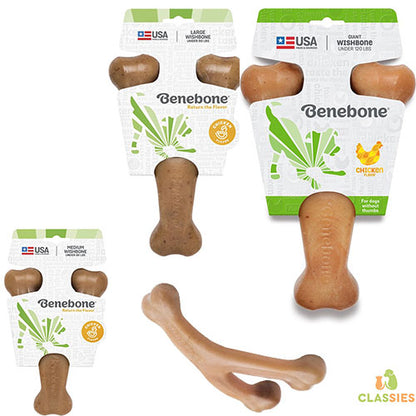 Benebone knaagspeelgoed Wishbone in verschillende maten en smaken