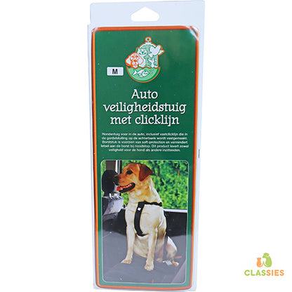 Veiligheidstuig nylon voor in de auto zwart