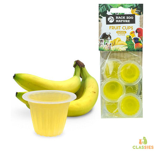 Fruitcups in verschillende smaken voor vogels per 6 stuks