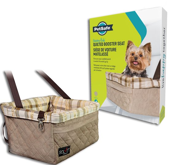 Happy Ride autostoel voor Honden - beige - 8 kg