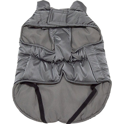 Jack and Vanilla Hondenjas Puffer Grijs – Warm, Wasbaar &amp; Met Rits voor Tuigje - Verkrijgbaar in 6 maten