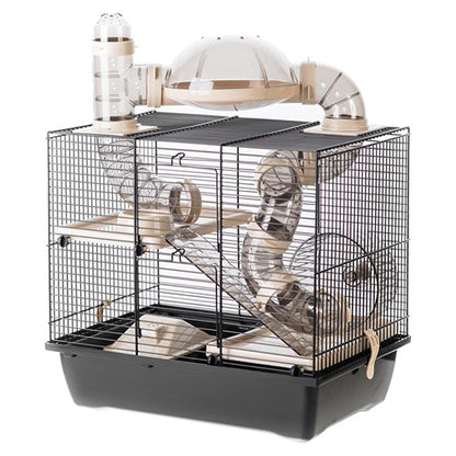 Interzoo hamsterkooi Rocky plus zwart/zwart