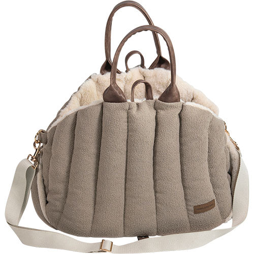 Animal Boulevard Home&amp;Away Stadstas/ Draagtas Diana Boucle - Verkrijgbaar in Beige en Bruin