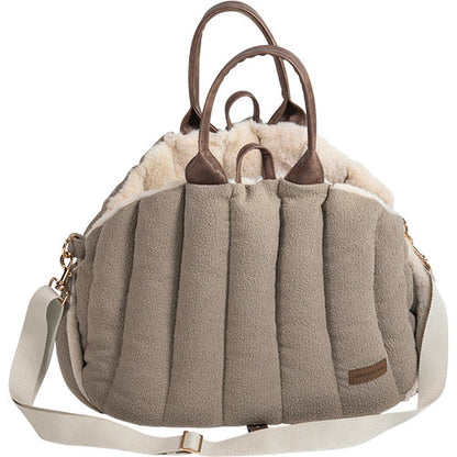 Animal Boulevard Home&amp;Away Stadstas/ Draagtas Diana Boucle - Verkrijgbaar in Beige en Bruin