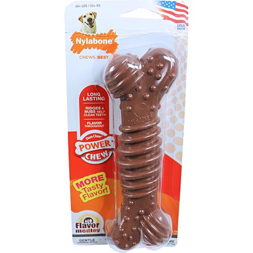 Nylabone dura mâche un os dur avec un mélange