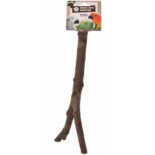 Back Zoo Nature Wooden Y-Perch - Zitstok voor alle grote parkieten en kleine papegaaien - 30 cm