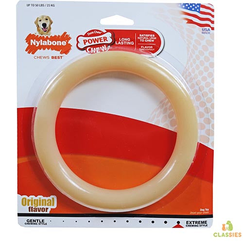 Anneau à mâcher Nylabone dura jusqu&