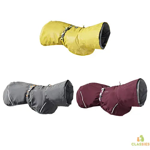 Hurtta - Mudventure Coat - 4 seizoenen regenjas - geel - grijs - bordeaux Classies