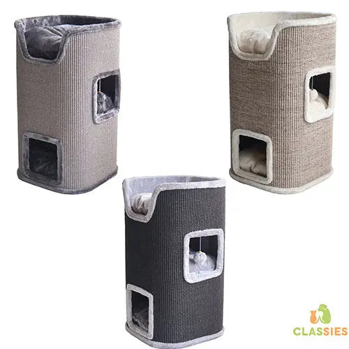 Boon Krabmeubel/ Krabton van Sisal Met 3 Slaapplaatsen - 75x43x43 cm - Verkrijgbaar in 3 kleuren Classies