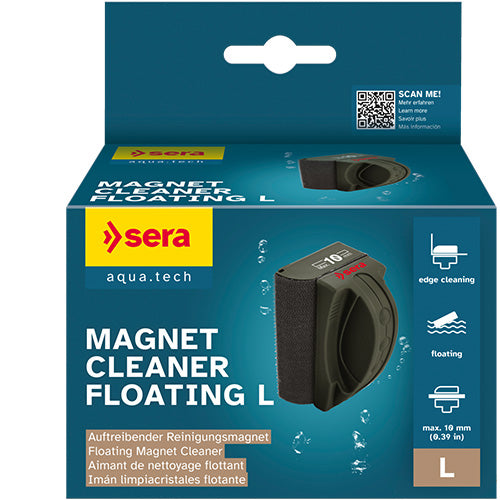 Sera drijvende algenmagneet ruitenreiniger met hoekreiniging XS - S - M  - L 2ee89c-2