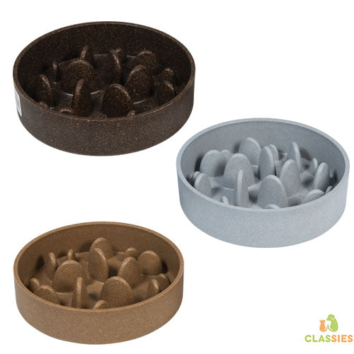 Bol en bambou Jack et Vanille, alimentation lente, anti-gobbler, gobblers durs