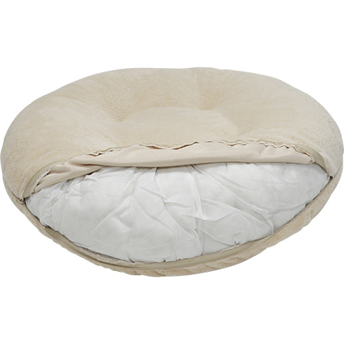 Animal Boulevard Champs-Elysees Puff/Donut – Luxe Super Zacht Imitatiebont – Verwijderbare Wasbare Hoes – Verkrijgbaar in 3 Maten &amp; 3 Kleuren