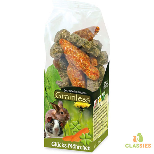 JR Farm knaagdierensnack - Graanvrije Lucky wortels 125 gram Classies